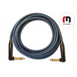 Reds Music  GCF13015BB Kabel Instrumentalny - FOP - Jack mono kątowy / Jack mono kątowy długość 0.15 m